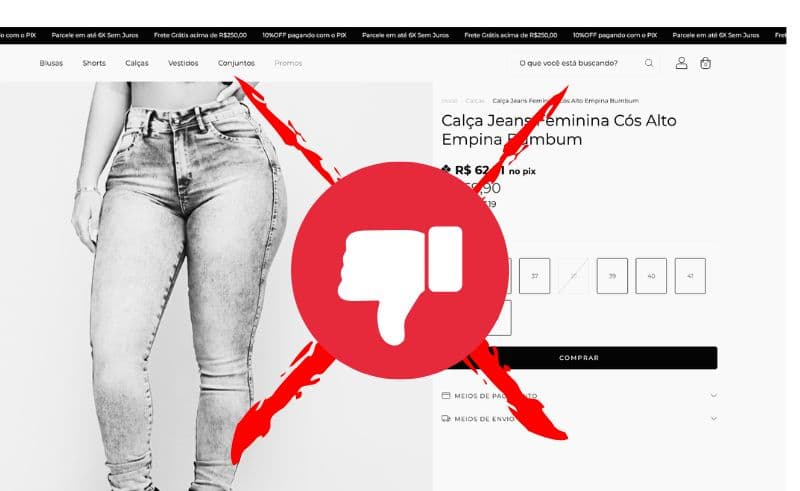 Loja virtual sem Stories Vídeos